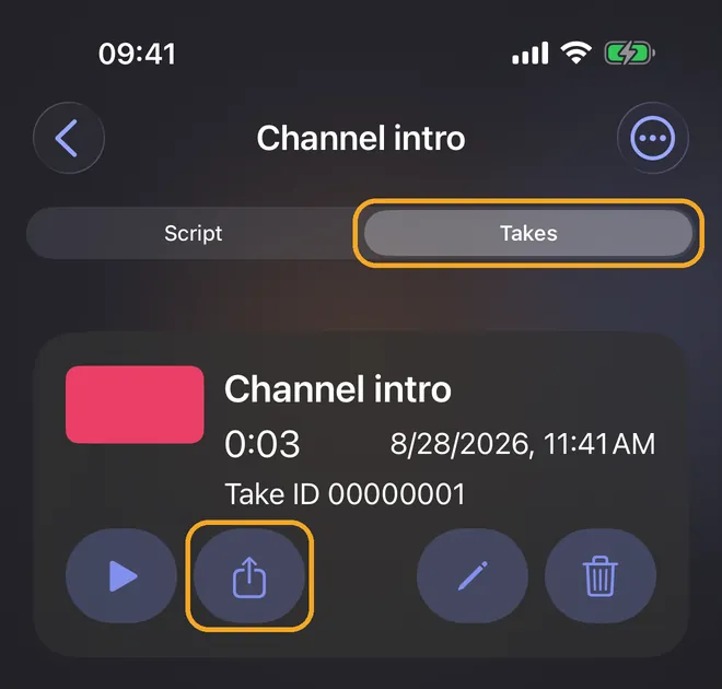 Trim and export your video, step 1