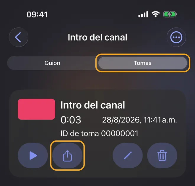 Recorta y exporta tu video, paso 1
