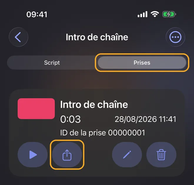 Raccourcir et exporter votre vidéo, étape 1