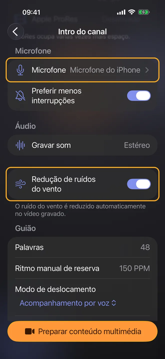 Escolher a câmara e o microfone, passo 2