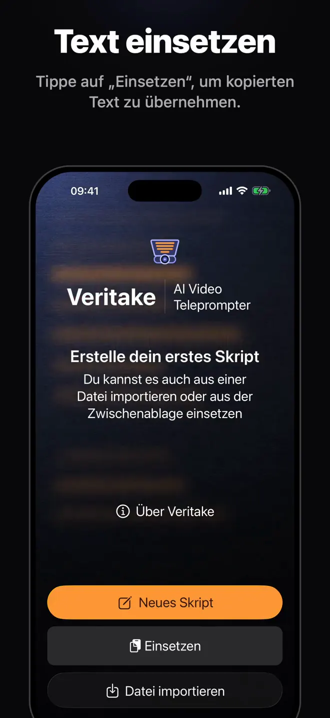 Skript importieren oder einsetzen